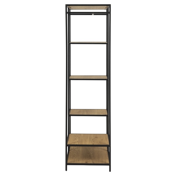 Garderoba Seaford dąb/czarny - ACTONA